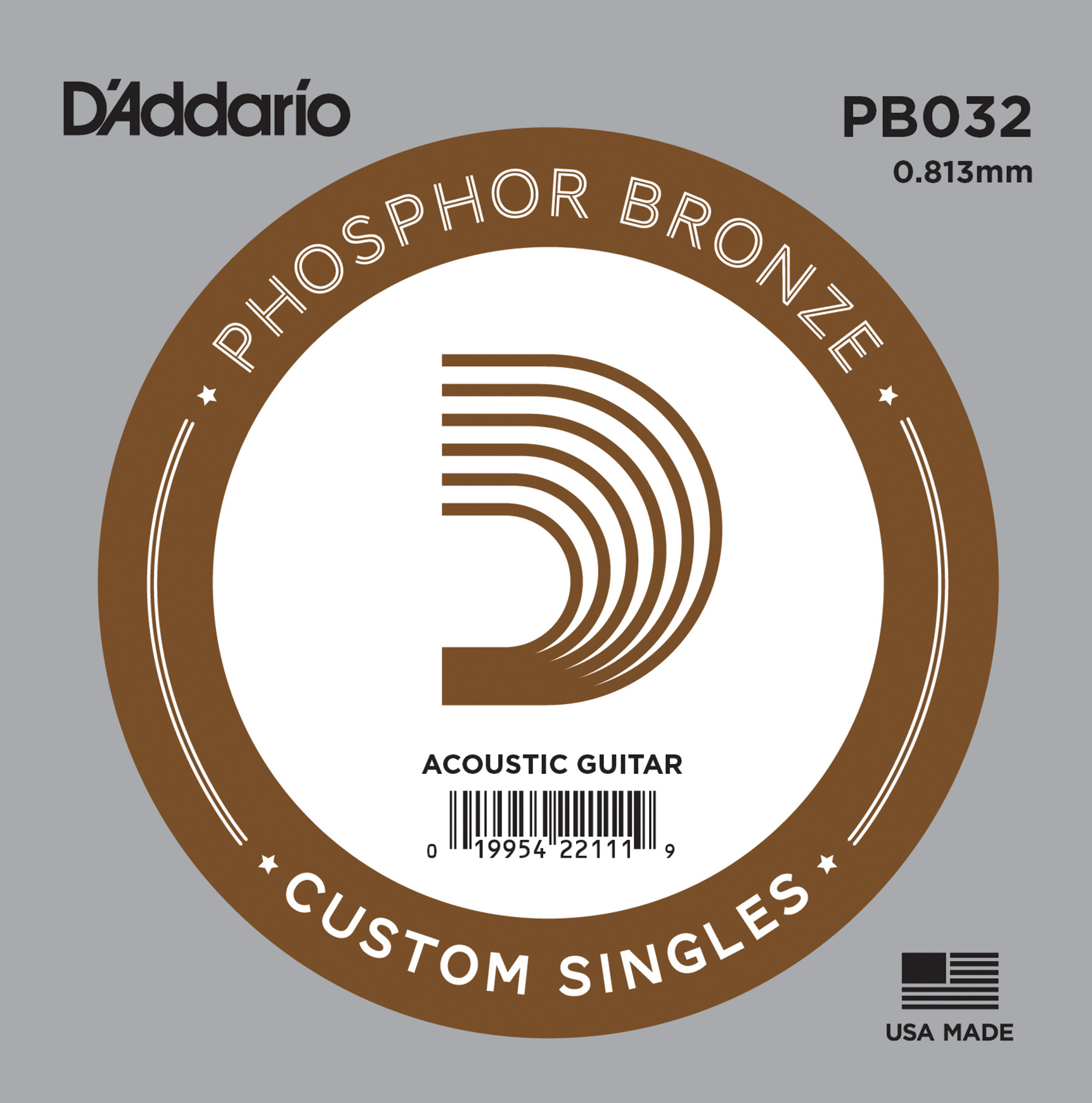 AKUSTİK TEK TEL, PHOSPHOR BRONZE WOUND, (RE), 5Lİ - PB032