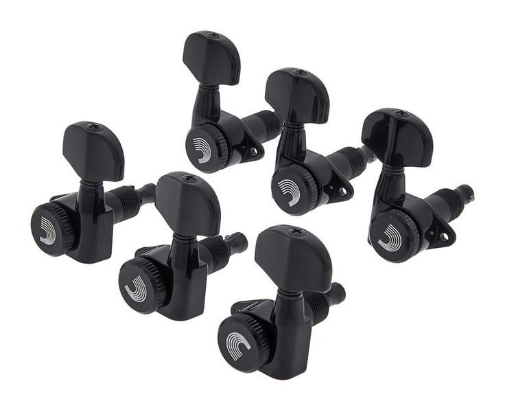 AKUSTİK GİTAR KULAĞI SİYAH MACHINEHEAD 6 AD 3+3 - PWAT332L