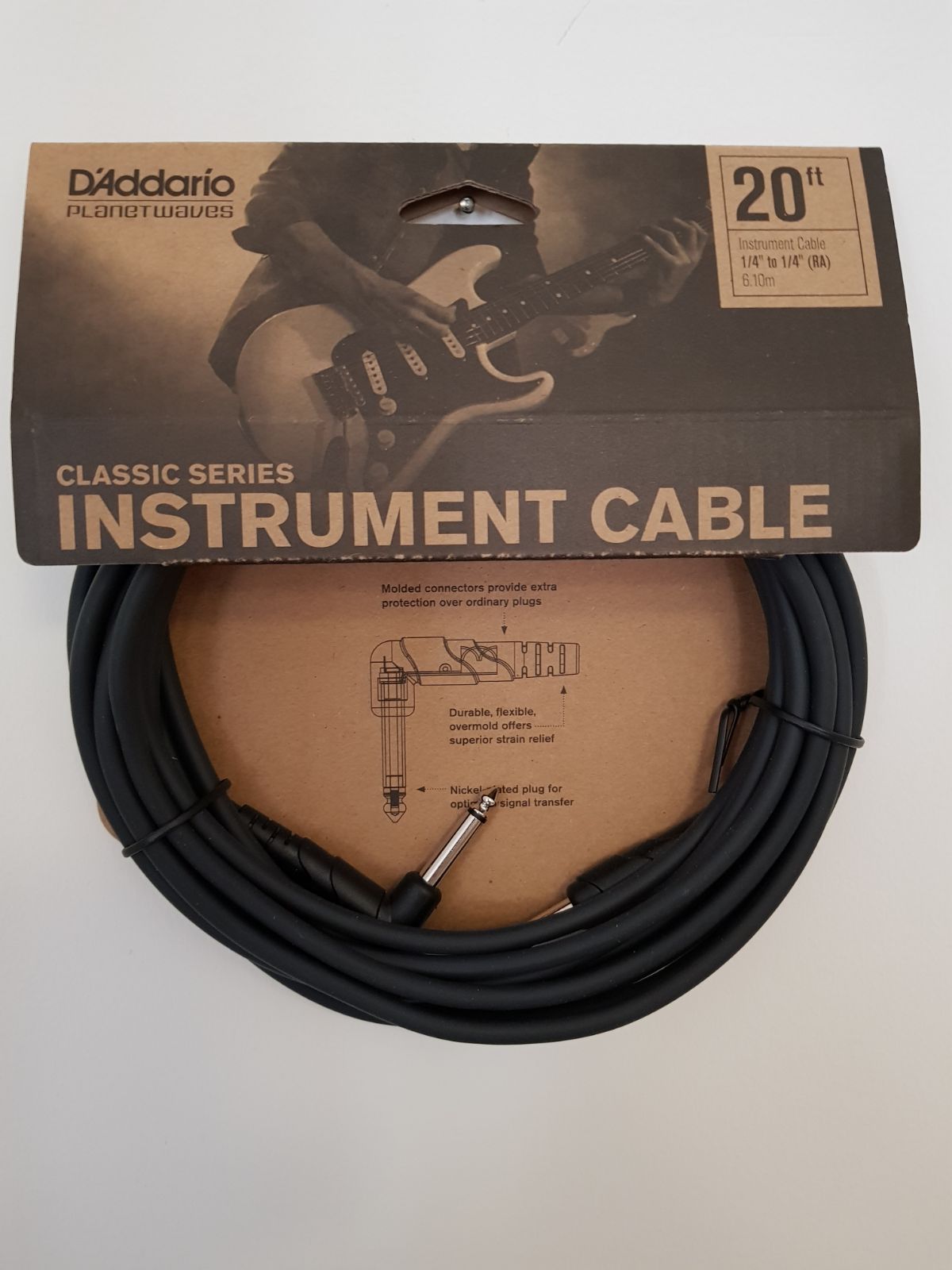 GİTAR KABLO 20 İNCH CABLE RİGHT ANGLE - PWCGTRA20