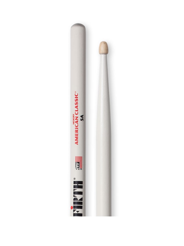 BAGET(ÇİFT)5A WOOD WHITE, HICKORY, 0.565"x16", MED - V5AW