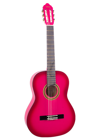 KLASİK GİTAR SAP ÇELİKLİ 1/2 PEMBE SUNBURST - VC102TPKS