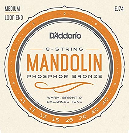 MANDOLIN TEL SET, FOSFOR BRONZ SARIM, MEDIUM, 4 Çİ - EJ74