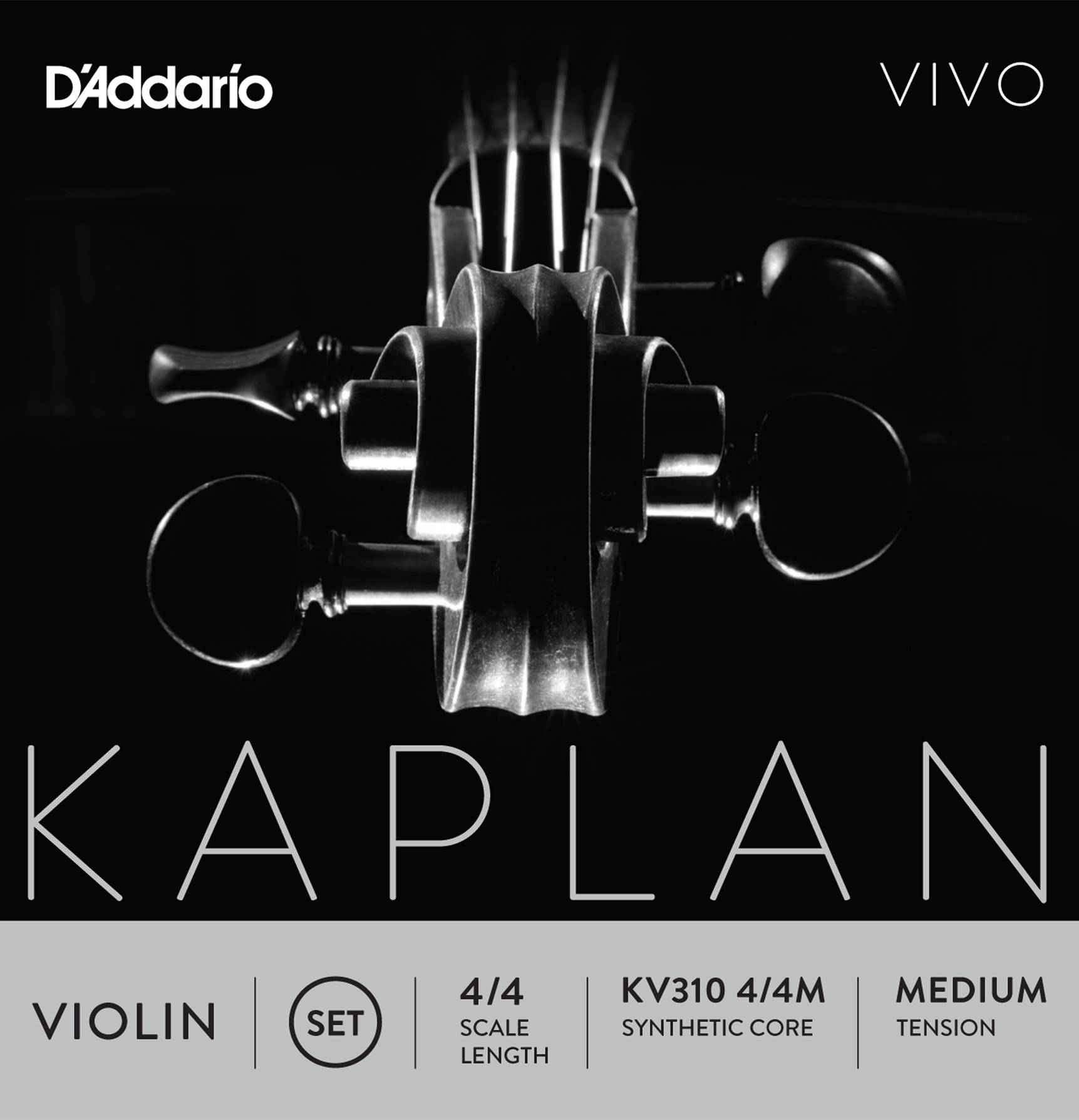 KEMAN TEL SETİ, KAPLAN VIVO, 4/4 SCALE, MEDIUM TEN - KV310 4/4M