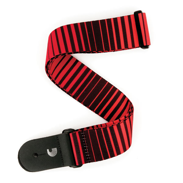 GİTAR ASKISI  ROCK STRIPES - RED - P20S1507