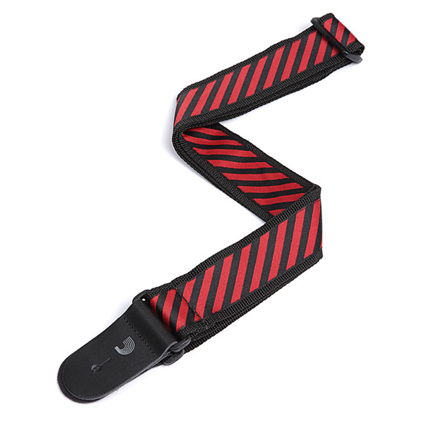 GİTAR ASKISI 50MM DOKUMA JAQUARD ON POLYOPRO RED - 50SJP03