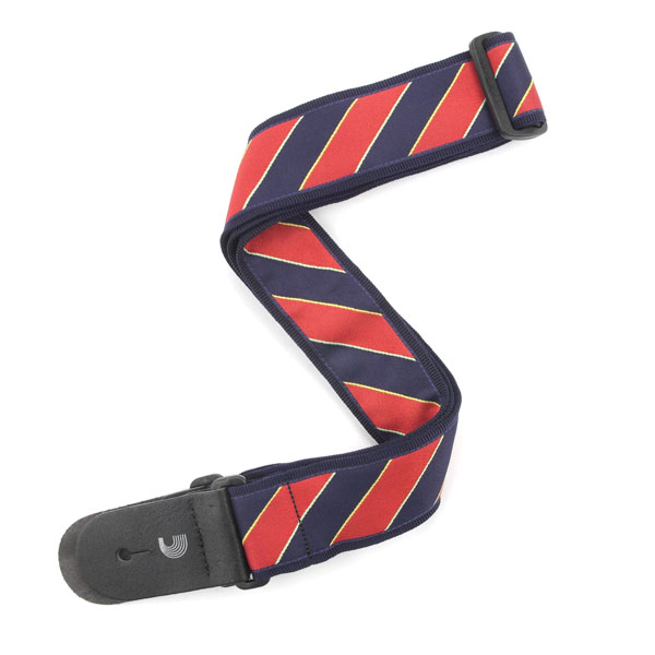 GİTAR ASKISI TIE STRIPES MAVİ-KIRMIZI - T20W1410