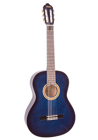 KLASİK GİTAR SAP ÇELİKLİ 1/2 MAVİ SUNBURST - VC102TBUS